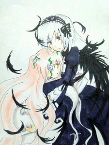 Rating: Safe Score: 0 Tags: 2girls black_wings dress feathers flower frills hairband image kirakishou long_hair long_sleeves looking_at_viewer multiple_girls pair pink_eyes red_eyes rose suigintou traditional_media very_long_hair wings User: admin