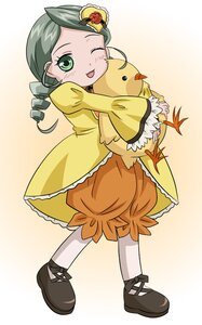 Rating: Safe Score: 0 Tags: 1girl bloomers drill_hair flower green_eyes green_hair image kanaria one_eye_closed pantyhose pokemon_(creature) smile solo striped twin_drills User: admin