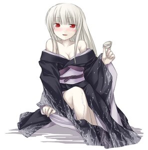 Rating: Safe Score: 0 Tags: 1girl albino alcohol bare_shoulders black_kimono blush breasts cleavage cup drunk image japanese_clothes kimono long_hair long_sleeves looking_at_viewer medium_breasts nu_(plastic_eraser) off_shoulder pale_skin pouring red_eyes rozen_maiden sake sitting solo suigintou white_hair User: admin
