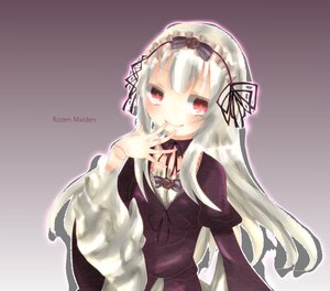 Rating: Safe Score: 0 Tags: 1girl bangs black_dress detached_collar dress frills gradient hairband image juliet_sleeves long_hair long_sleeves looking_at_viewer puffy_sleeves red_eyes ribbon silver_hair smile solo suigintou very_long_hair User: admin