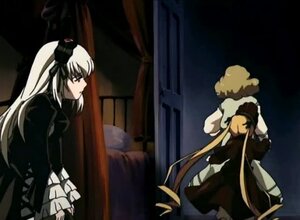 Rating: Safe Score: 0 Tags: 2girls black_dress blonde_hair dress image long_hair long_sleeves multiple_girls pair profile shinku standing suigintou very_long_hair User: admin