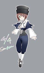 Rating: Safe Score: 0 Tags: 1girl brown_hair dress frills full_body green_eyes hat heterochromia image long_sleeves looking_at_viewer pants red_eyes short_hair simple_background smile solo souseiseki standing white_legwear User: admin