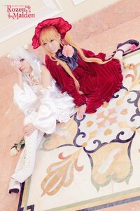 Rating: Safe Score: 0 Tags: 2girls blonde_hair bonnet dress flower frills hat long_hair long_sleeves multiple_cosplay multiple_girls photo red_dress shinku shoes sitting tagme very_long_hair white_hair white_legwear User: admin