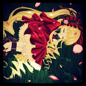 Rating: Safe Score: 0 Tags: 1girl blonde_hair bonnet boots bow closed_eyes dress flower image long_hair long_sleeves petals red_dress rose rose_petals shinku sleeping solo twintails very_long_hair User: admin