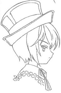 Rating: Safe Score: 0 Tags: 1girl closed_mouth eyebrows_visible_through_hair frills greyscale hat monochrome profile ribbon short_hair simple_background solo white_background User: admin