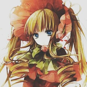 Rating: Safe Score: 0 Tags: 1girl blonde_hair blue_eyes bow bowtie dress drill_hair flower image long_hair ringlets rose shinku solo twin_drills User: admin