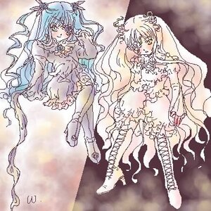 Rating: Safe Score: 0 Tags: 2girls barasuishou boots cross-laced_footwear dress eyepatch flower frills hair_ornament image kirakishou knee_boots long_hair multiple_girls pair rose smile thigh_boots thighhighs twintails very_long_hair User: admin