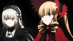 Rating: Safe Score: 0 Tags: 2girls auto_tagged blonde_hair blue_eyes bonnet bow dress drill_hair flower hairband image long_hair multiple_girls open_mouth pair red_eyes rose shinku silver_hair suigintou twintails User: admin