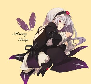 Rating: Safe Score: 0 Tags: 1girl back bad_id bad_pixiv_id boots doll_joints dress fetal_position flower frilled_sleeves frills full_body gothic_lolita hairband image joints juliet_sleeves knee_boots lolita_fashion long_hair long_sleeves lowe_(slow) plantar_flexion red_eyes rose rozen_maiden silver_hair simple_background solo suigintou yellow_background User: admin