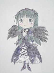 Rating: Safe Score: 0 Tags: 1girl bangs black_hair blunt_bangs blush dress frills full_body gothic_lolita hairband image lolita_fashion long_hair long_sleeves looking_at_viewer photo smile solo standing suigintou traditional_media wings User: admin