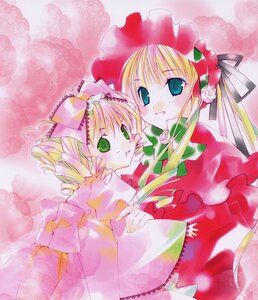 Rating: Safe Score: 0 Tags: 2girls blonde_hair bow dress drill_hair frills hat hina_ichigo hinaichigo image long_hair long_sleeves looking_at_viewer multiple_girls pair pink_bow red_dress shinku User: admin