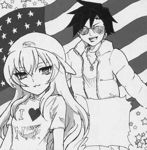 Rating: Safe Score: 0 Tags: 2girls american_flag breasts clothes_writing flag_print greyscale image jewelry long_hair looking_at_viewer mask monochrome multiple_girls necklace sakurada_jun short_hair smile solo star_(symbol) star_print starfish starry_background suigintou sunglasses symbol-shaped_pupils umbrella union_jack wings User: admin