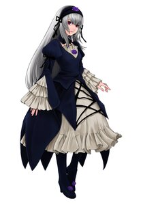 Rating: Safe Score: 0 Tags: 1girl 666_(marino) black_dress boots commentary_request dress flower frilled_sleeves frills full_body gothic_lolita hairband image juliet_sleeves lolita_fashion long_hair long_sleeves looking_at_viewer pink_eyes puffy_sleeves red_eyes rose rozen_maiden silver_hair solo standing suigintou white_background User: admin