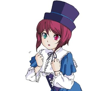 Rating: Safe Score: 0 Tags: 1girl :o blush capelet dress frills hat heterochromia image long_sleeves looking_at_viewer open_mouth red_eyes short_hair simple_background solo souseiseki top_hat upper_body white_background User: admin