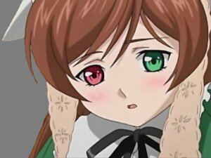 Rating: Safe Score: 0 Tags: 1girl bangs black_ribbon blush brown_hair close-up face green_eyes image neck_ribbon open_mouth ribbon solo suiseiseki transparent_background User: admin