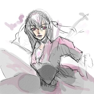 Rating: Safe Score: 0 Tags: 1girl dress hairband image looking_at_viewer pink_eyes sketch solo suigintou User: admin