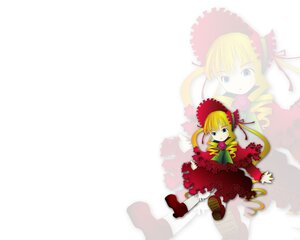 Rating: Safe Score: 0 Tags: 1girl blonde_hair blue_eyes bonnet bow bowtie dress drill_hair frills full_body image long_hair long_sleeves looking_at_viewer red_dress shinku shoes sitting solo standing twintails white_legwear User: admin