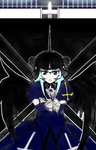 Rating: Safe Score: 0 Tags: 1girl black_wings closed_mouth dress image long_hair long_sleeves looking_at_viewer purple_eyes solo suigintou wings User: admin