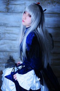 Rating: Safe Score: 0 Tags: 1girl bangs blunt_bangs blurry blurry_background depth_of_field lips long_hair looking_at_viewer red_eyes solo standing suigintou white_hair User: admin