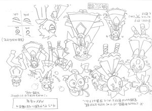 Rating: Safe Score: 0 Tags: 1girl character_sheet concept_art doujinshi doujinshi_#141 dress image lineart monochrome multiple pokemon_(creature) sketch standing User: admin