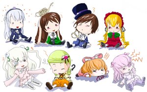 Rating: Safe Score: 0 Tags: 6+girls blonde_hair brown_hair chibi dress drill_hair gothic_lolita green_hair hair_ornament hairband hat hina_ichigo image kanaria lolita_fashion long_hair multiple multiple_girls shinku silver_hair souseiseki suigintou suiseiseki tagme twintails User: admin