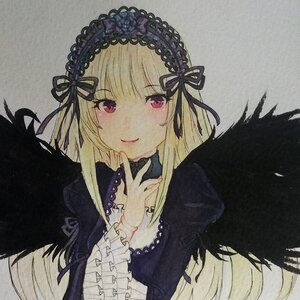 Rating: Safe Score: 0 Tags: 1girl bangs black_dress black_wings blonde_hair closed_mouth dress feathers frills gothic_lolita grey_background image lolita_fashion lolita_hairband long_hair long_sleeves looking_at_viewer red_eyes ribbon simple_background smile solo suigintou upper_body wings User: admin