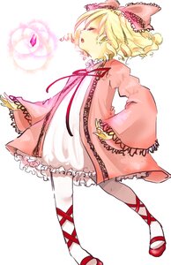Rating: Safe Score: 0 Tags: 1girl auto_tagged blonde_hair bow cross-laced_footwear dress frills full_body hair_bow hina_ichigo hinaichigo image long_sleeves open_mouth pink_bow ribbon short_hair simple_background solo standing white_background yellow_eyes User: admin