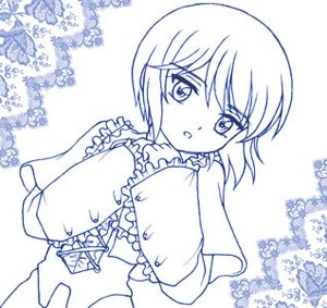 Rating: Safe Score: 0 Tags: 1girl blue_theme capelet dress eyebrows_visible_through_hair frills image looking_at_viewer monochrome open_mouth short_hair snowflakes solo souseiseki striped upper_body User: admin