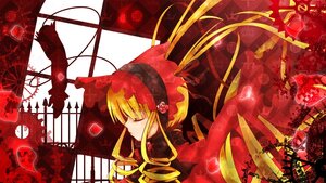 Rating: Safe Score: 0 Tags: 1girl blonde_hair bonnet bow closed_eyes dress flower image long_hair shinku solo twintails User: admin