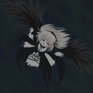 Rating: Safe Score: 0 Tags: 1girl auto_tagged black_ribbon black_wings cross-laced_clothes dress feathered_wings frills from_above full_body hairband image long_hair long_sleeves looking_at_viewer red_eyes ribbon solo suigintou wings User: admin