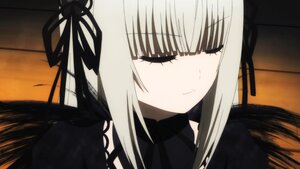 Rating: Safe Score: 0 Tags: 1girl bangs black_dress black_ribbon blush closed_eyes closed_mouth dress eyebrows_visible_through_hair hair_ribbon image long_hair ribbon solo suigintou white_hair User: admin