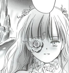 Rating: Safe Score: 0 Tags: 1girl bangs blunt_bangs blush flower frills glasses greyscale image kirakishou long_hair monochrome rose solo User: admin