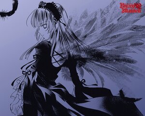 Rating: Safe Score: 0 Tags: 1girl closed_mouth dress flower frills hairband image lolita_hairband long_hair long_sleeves looking_back monochrome official_art official_wallpaper peach-pit ribbon rozen_maiden solo suigintou wings User: admin