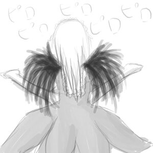 Rating: Safe Score: 0 Tags: 1girl breasts feathers greyscale image monochrome sketch solo suigintou User: admin