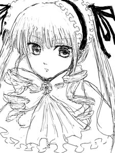 Rating: Safe Score: 0 Tags: 1girl auto_tagged closed_mouth dress drill_hair flower frills greyscale hairband image jewelry long_hair looking_at_viewer monochrome ribbon rose shinku simple_background solo suigintou twin_drills twintails upper_body white_background User: admin