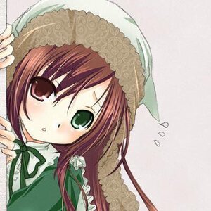 Rating: Safe Score: 0 Tags: 1girl blush brown_hair dress frills green_dress green_eyes hat head_scarf image long_hair long_sleeves looking_at_viewer red_eyes ribbon solo suiseiseki tears upper_body User: admin