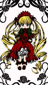 Rating: Safe Score: 0 Tags: 1girl blonde_hair bloomers blue_eyes bonnet bow bowtie dress flower full_body green_bow image long_hair long_sleeves looking_at_viewer pink_rose red_dress red_flower red_rose rose shinku shoes solo twintails underwear very_long_hair User: admin