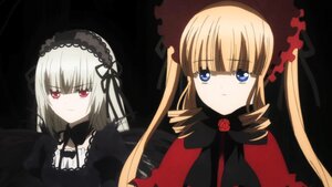 Rating: Safe Score: 0 Tags: 2girls blonde_hair blue_eyes bonnet bow dress drill_hair flower hairband image long_hair looking_at_viewer multiple_girls pair red_eyes rose shinku silver_hair suigintou twintails User: admin