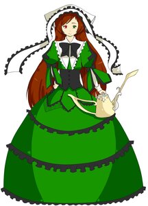 Rating: Safe Score: 0 Tags: 1girl auto_tagged bow brown_hair dress frills full_body green_dress green_eyes heterochromia image long_hair long_sleeves looking_at_viewer red_eyes solo standing suiseiseki twintails very_long_hair watering_can User: admin