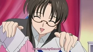 Rating: Safe Score: 0 Tags: 1girl :d ^_^ bangs brown_hair closed_eyes glasses holding human image kusabue_mitsu long_hair long_sleeves open_mouth screenshot smile solo solo_focus suit upper_body User: admin