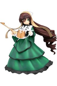 Rating: Safe Score: 0 Tags: 1girl brown_hair doll dress drill_hair frills full_body green_dress green_eyes heterochromia long_hair long_sleeves looking_at_viewer red_eyes simple_background solo suiseiseki twin_drills twintails very_long_hair watering_can white_background User: admin