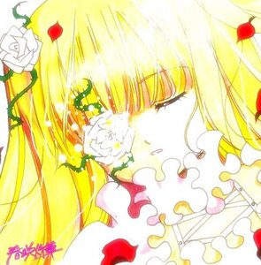 Rating: Safe Score: 0 Tags: 1girl bangs blonde_hair eyebrows_visible_through_hair face flower image kirakishou long_hair petals portrait profile red_flower rose rose_petals solo traditional_media white_flower white_rose User: admin