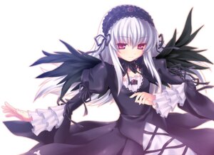 Rating: Safe Score: 0 Tags: 1girl aoi_kumiko black_dress black_ribbon black_wings commentary_request detached_collar dress flower frilled_sleeves frills hairband image juliet_sleeves lolita_hairband long_hair long_sleeves looking_at_viewer pink_eyes puffy_sleeves ribbon rozen_maiden silver_hair simple_background solo suigintou white_background wings User: admin