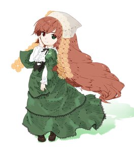 Rating: Safe Score: 0 Tags: 1girl auto_tagged brown_hair dress frills full_body green_dress green_eyes hat heterochromia image long_hair long_sleeves looking_at_viewer red_eyes ribbon solo suiseiseki very_long_hair white_background User: admin