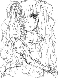 Rating: Safe Score: 0 Tags: 1girl blush eyepatch flower image kirakishou long_hair monochrome rose sketch solo veil User: admin