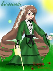 Rating: Safe Score: 0 Tags: 1girl brown_hair dress english_text grass green_dress green_eyes heterochromia image long_hair long_sleeves looking_at_viewer outdoors parody red_eyes solo standing suiseiseki tongue tongue_out very_long_hair watering_can User: admin
