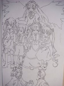 Rating: Safe Score: 0 Tags: 1boy 6+girls blush bow dress frills hairband hina_ichigo image lolita_hairband long_hair long_sleeves looking_at_viewer monochrome multiple multiple_girls shinku siblings sisters smile standing suigintou suiseiseki tagme top_hat twins twintails very_long_hair wings User: admin