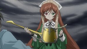 Rating: Safe Score: 0 Tags: 1girl brown_hair dress green_dress green_eyes heterochromia holding image instrument long_hair long_sleeves neck_ribbon outdoors red_eyes ribbon solo suiseiseki very_long_hair User: admin