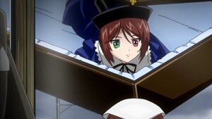 Rating: Safe Score: 0 Tags: 1girl brown_hair frills green_eyes hat heterochromia image in_box long_sleeves looking_at_viewer red_eyes ribbon short_hair solo souseiseki suiseiseki User: admin