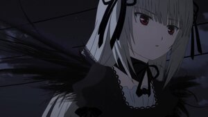 Rating: Safe Score: 0 Tags: 1girl bangs black_ribbon black_wings detached_collar dress eyebrows_visible_through_hair frills hair_ribbon image long_hair long_sleeves puffy_sleeves red_eyes ribbon silver_hair solo suigintou upper_body wings User: admin